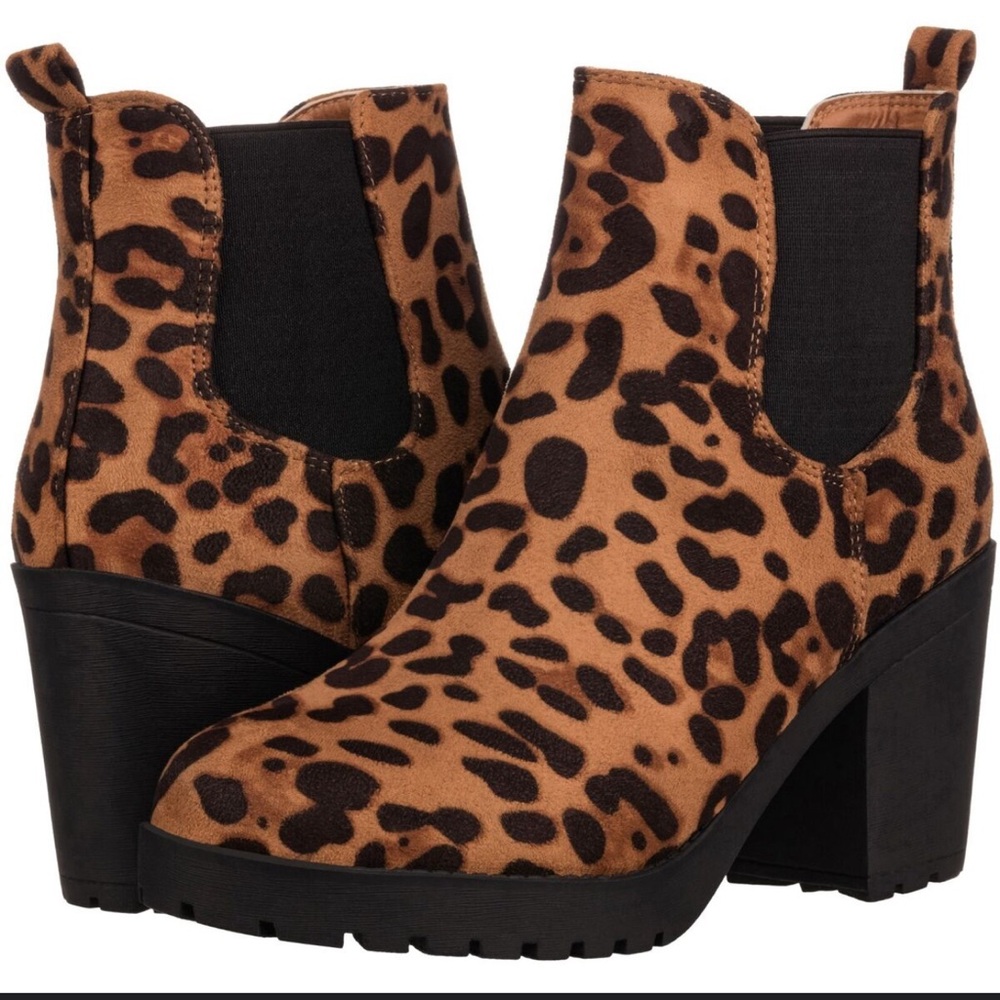 Animal Print is IN FOR FALL 2025 New SODA  Womens Lug Sole Chelsea Boots